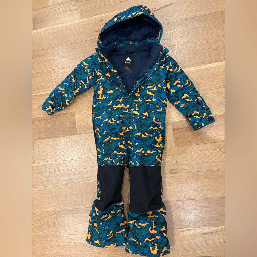 Burton Kids' Snowsuit - Blue and Yellow Camo
